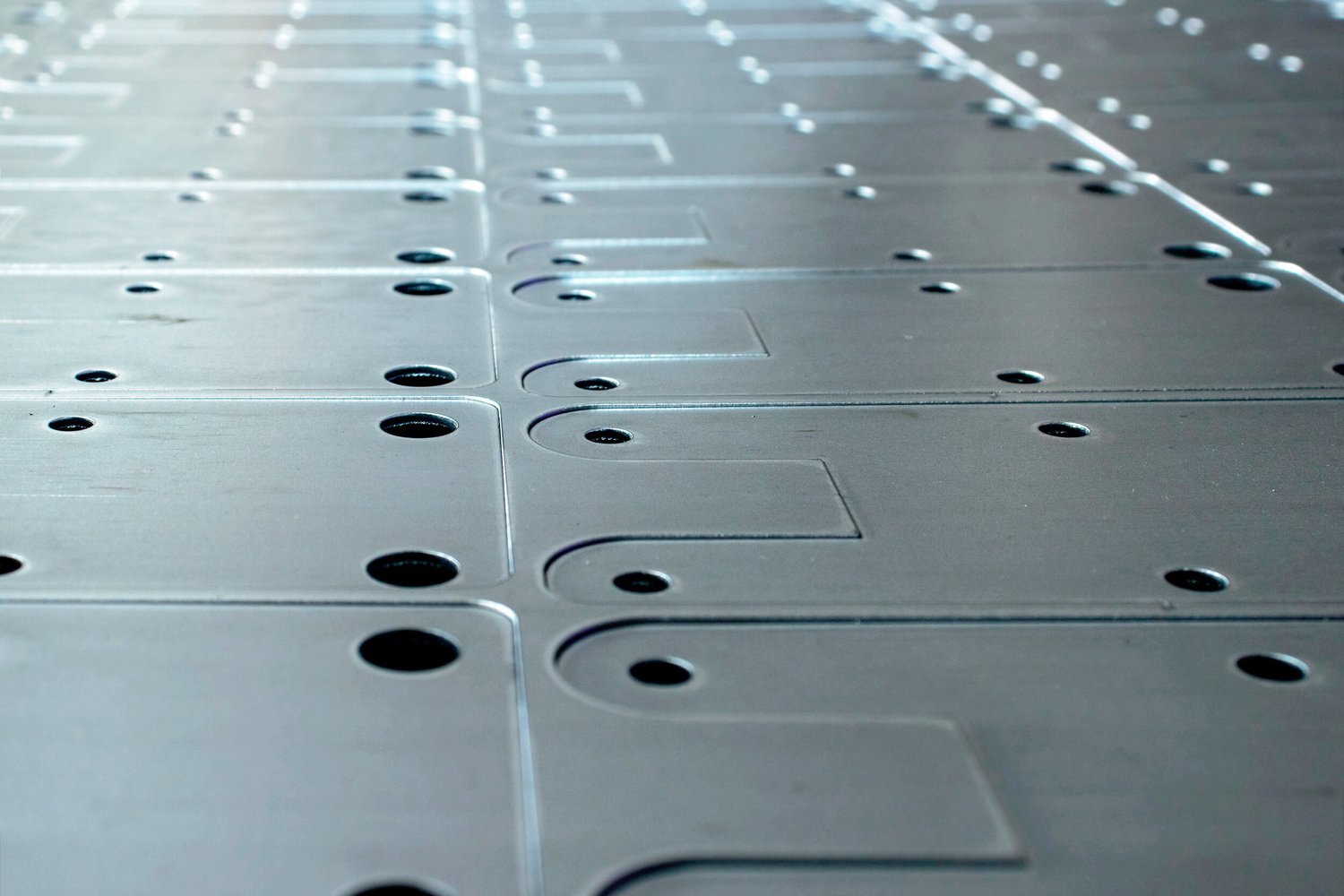 Laser-cut steel parts ready for dispatch